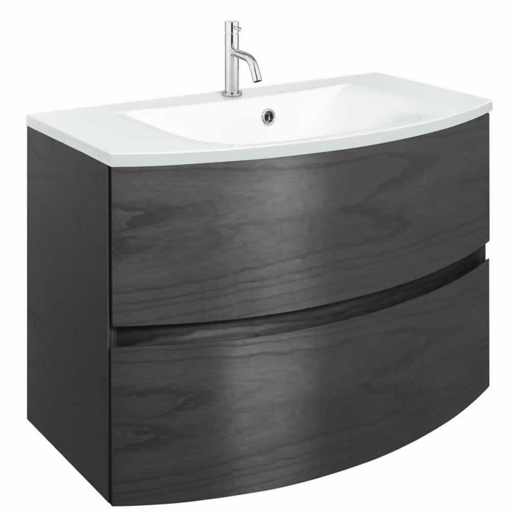 Svelte 80 Unit & Ice White Glass Basin